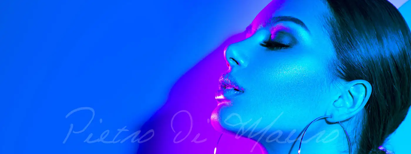 Beautiful woman with a colorful background - Pietro Di Mauro